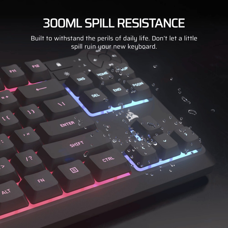 Πληκτρολόγιο gaming Corsair K55 CORE TKL RGB