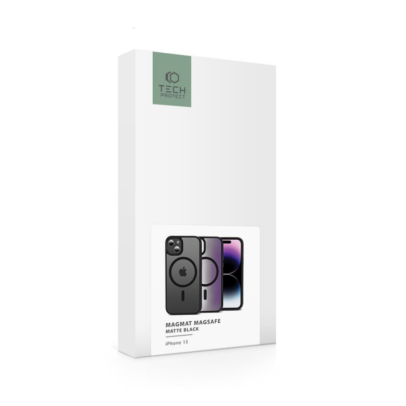 Θήκη Tech-Protect Magmat MagSafe THP2261 για Apple iPhone 15, μαύρη ματ
