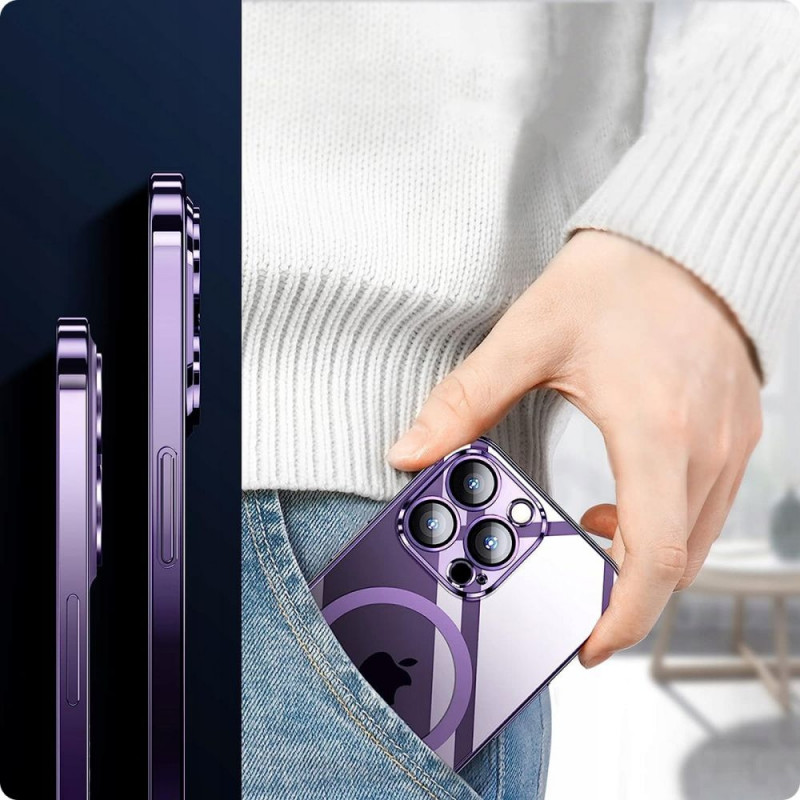 Θήκη MagSafe Tech-Protect MagShine για Apple iPhone 12, Μαύρη