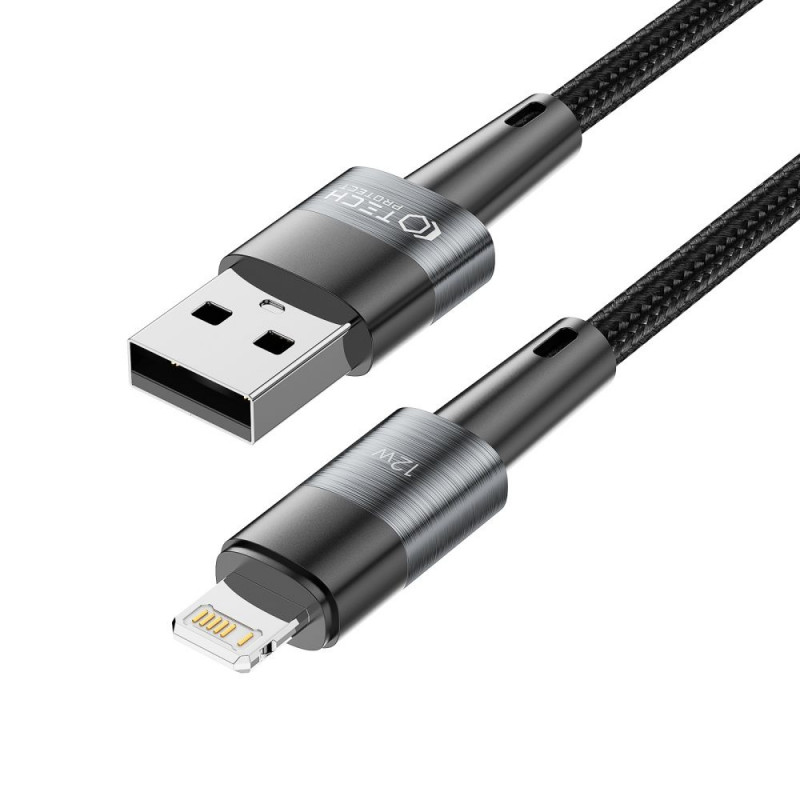 Καλώδιο Tech-Protect UltraBoost USB-A/Lightning 12W 2.4A 100 cm, Γκρι