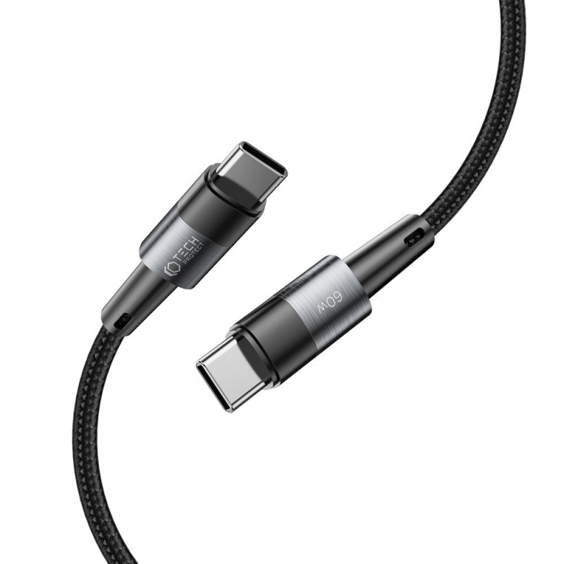 Καλώδιο Tech-Protect UltraBoost USB-C/USB-C PD 60W 3A 25 cm, γκρι