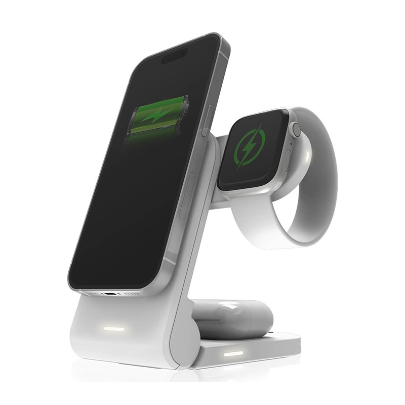 STM ChargeTree MAG 3-in-1 ασύρματος φορτιστής MagSafe, λευκό