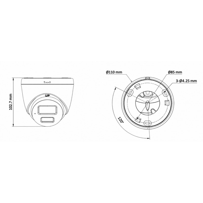 Miton NT-IP138CA-DL κάμερα IP, 8 MP, 2.8 mm