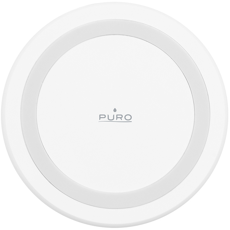 Σταθμός ασύρματης φόρτισης PURO Qi 10W, Λευκό