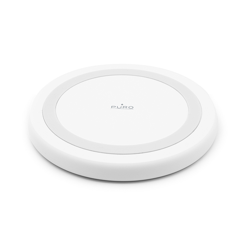 Σταθμός ασύρματης φόρτισης PURO Qi 10W, Λευκό
