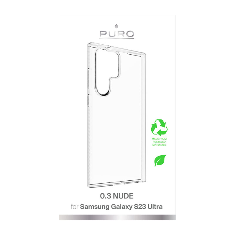 Θήκη PURO 0.3 Nude για Samsung Galaxy S23 Ultra, Διάφανη