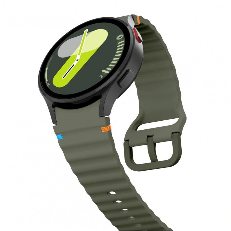 Tech-Protect Λουράκι σιλικόνης Sport THP3054 για Samsung Galaxy Watch 4/5/5 Pro/6/7/FE, Army Green