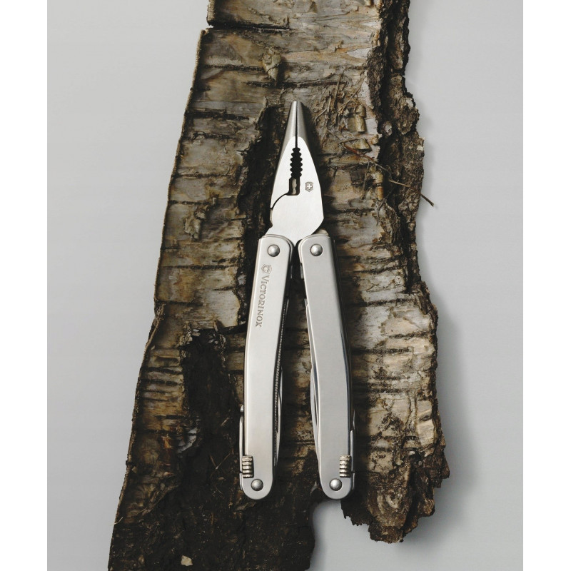 Victorinox Swiss Tool Spirit X Plus πολυεργαλείο, ανοξείδωτο ατσάλι, δέρμα, 105 mm (3.0235.L)