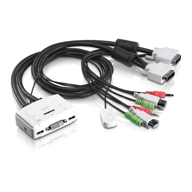 TRENDnet TK-214i διακόπτης KVM/ήχου, 2 x KVM/ήχου