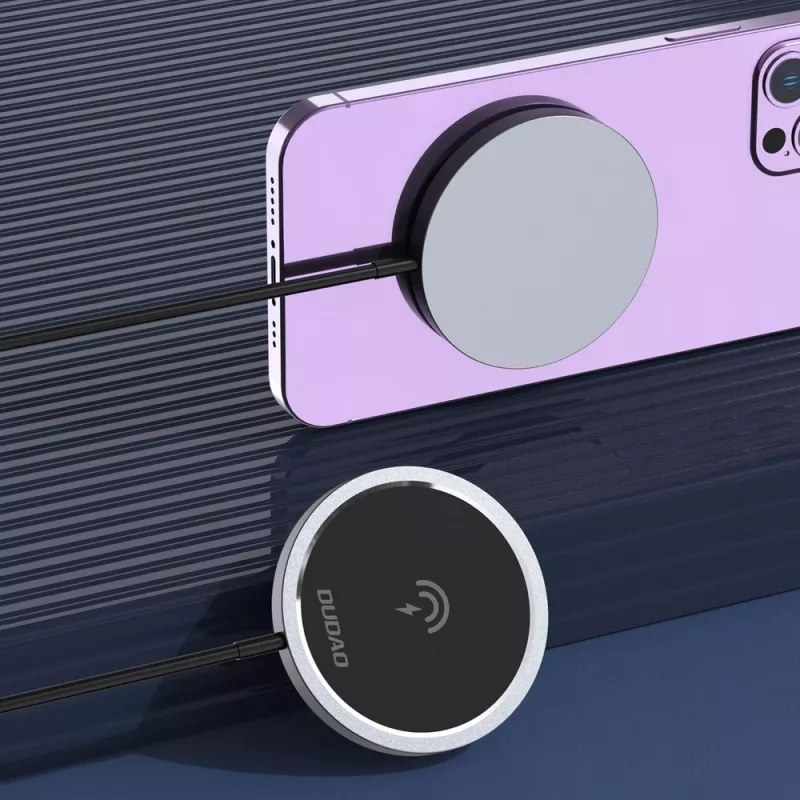 Dudao A12XS ασύρματος φορτιστής 15W συμβατός με MagSafe, μαύρος