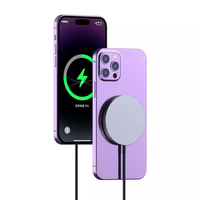 Dudao A12XS ασύρματος φορτιστής 15W συμβατός με MagSafe, μαύρος