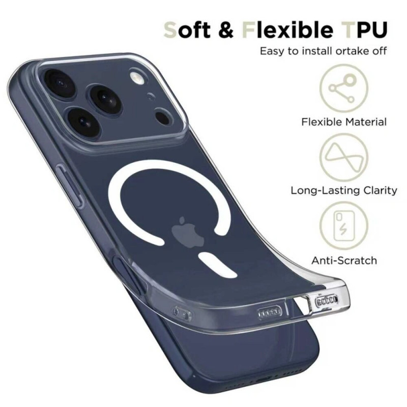 Θήκη Tech-Protect FlexAir MagSafe για Apple iPhone 17 Pro Max, διάφανη