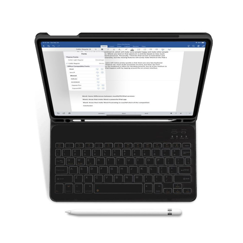 Θήκη με πληκτρολόγιο Tech-Protect SC Pen + Keyboard Apple iPad 10.9 (2022) / iPad 11 (2025), μαύρη