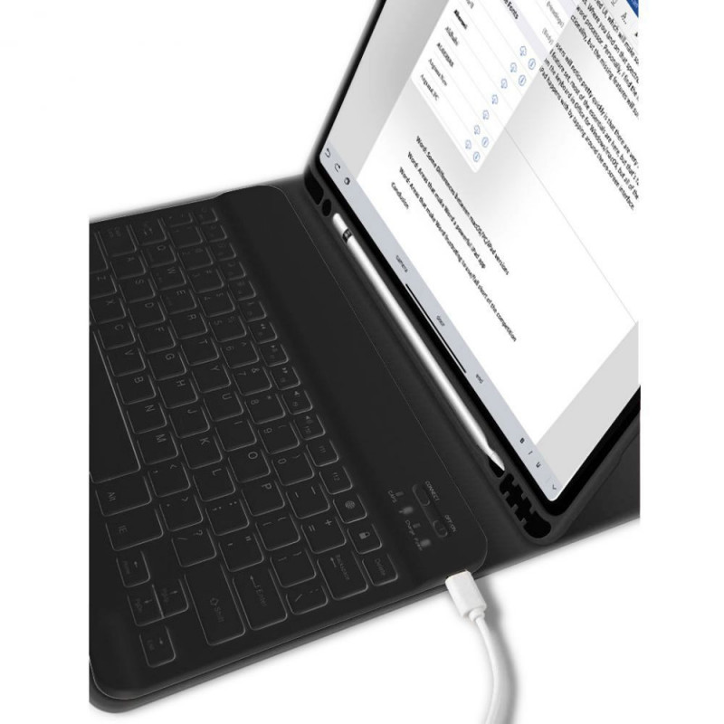 Θήκη με πληκτρολόγιο Tech-Protect SC Pen + Keyboard Apple iPad 10.9 (2022) / iPad 11 (2025), μαύρη