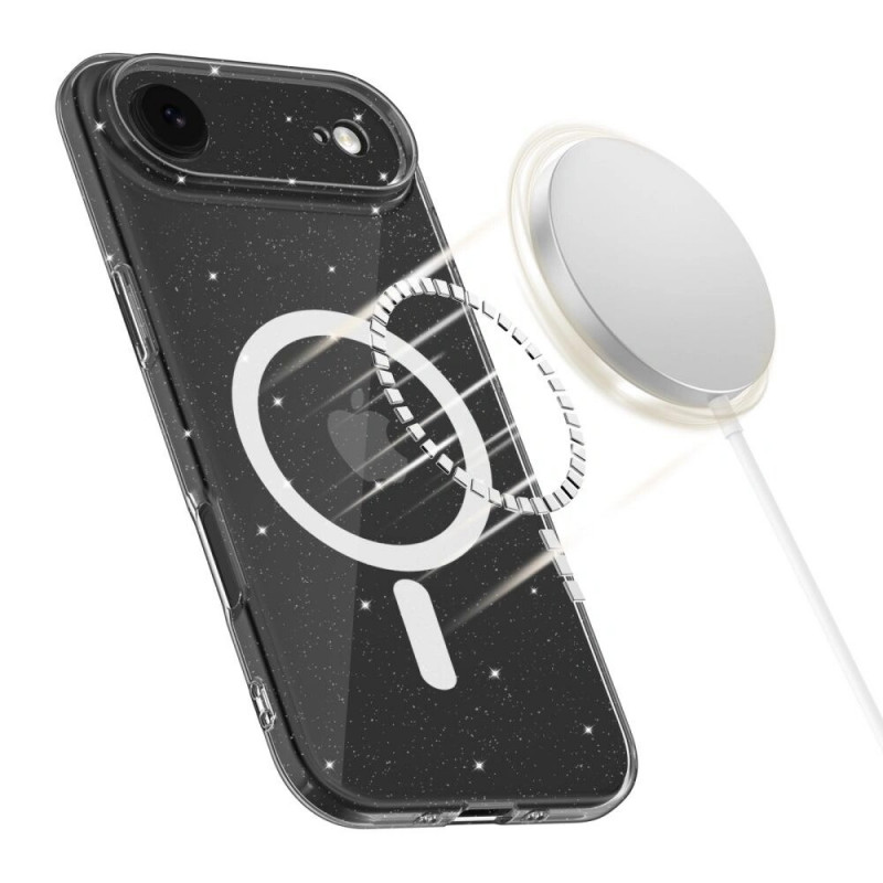 Θήκη Tech-Protect FlexAir MagSafe για Apple iPhone Air, διάφανη με glitter