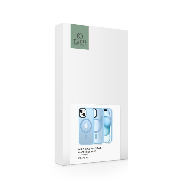 Θήκη Tech-Protect MagMat MagSafe για Apple iPhone 15, ματ γαλάζιο