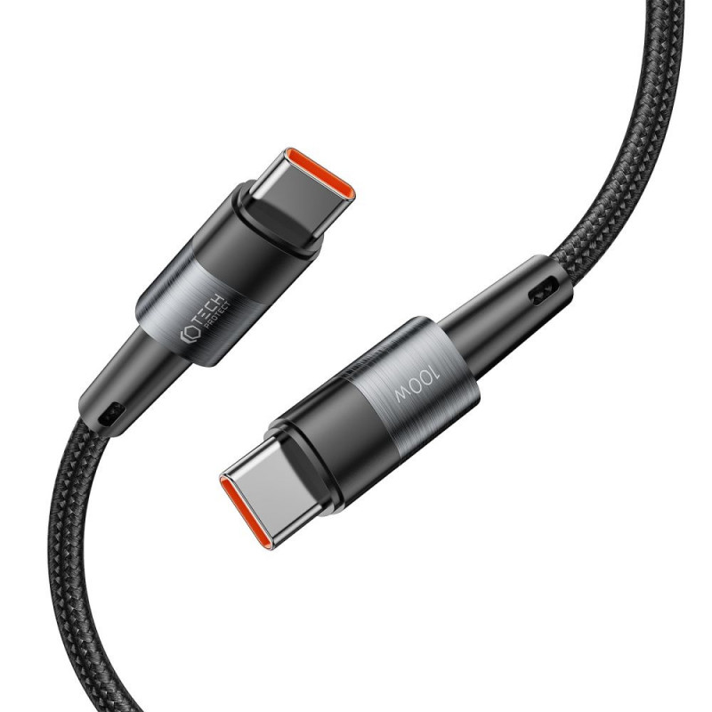 Καλώδιο Tech-Protect Ultraboost USB-C PD, 100W, 5A, 25 cm, γκρι
