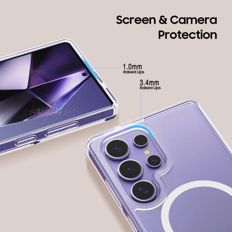 Θήκη Tech-Protect Flexair Hybrid MagSafe για Samsung Galaxy S25 Ultra, διάφανη