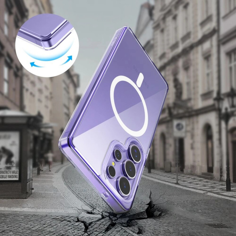 Θήκη Tech-Protect Flexair Hybrid MagSafe για Samsung Galaxy S25 Ultra, διάφανη