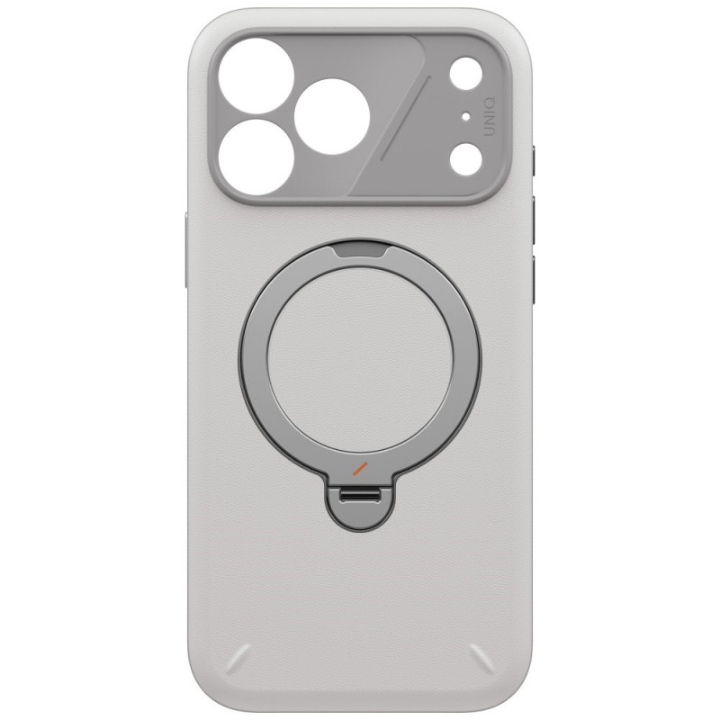 Θήκη UNIQ Elix για Apple iPhone 18 Pro Max / 17 Pro Max, με περιστρεφόμενο kickstand 360°, ανοιχτό γκρι
