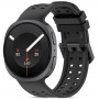 Tech-Protect Λουράκι ρολογιού από σιλικόνη Air για Samsung Galaxy Watch 8 / 9 / Classic 40 / 44 / 46 mm, μαύρο
