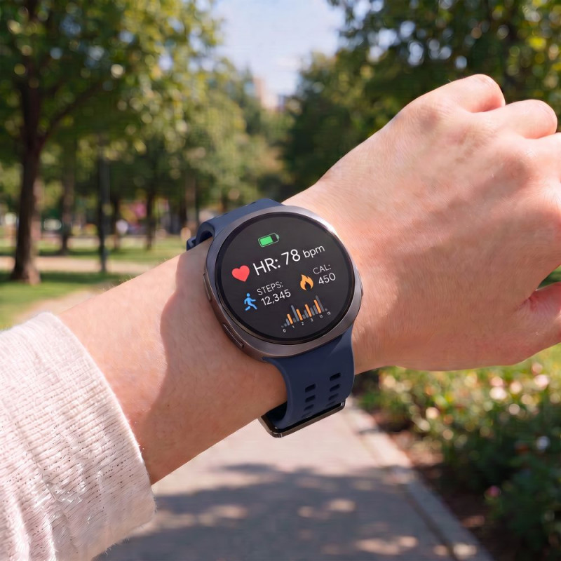 Tech-Protect Σιλικόνης Air Strap για Samsung Galaxy Watch 8 / 9 / Classic 40 / 44 / 46 mm, Navy Blue
