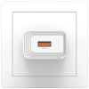 USAMS CC326 T69 φορτιστής τοίχου USB-A, 10.5 W, 2.1 A, λευκός