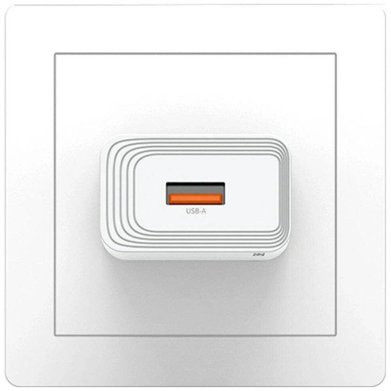 USAMS CC326 T69 φορτιστής τοίχου USB-A, 10.5 W, 2.1 A, λευκός