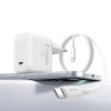 USAMS CC339 T76 φορτιστής τοίχου GaN USB-C 45W με καλώδιο SJ711 USB-C σε USB-C (1 m), λευκός