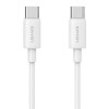 USAMS CC339 T76 φορτιστής τοίχου GaN USB-C 45W με καλώδιο SJ711 USB-C σε USB-C (1 m), λευκός