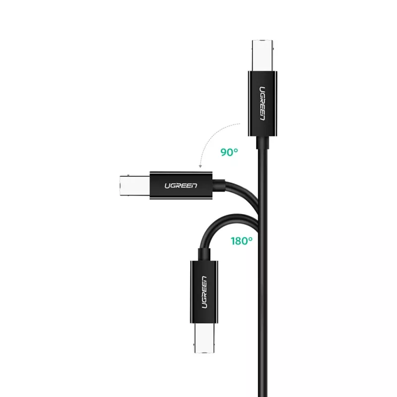 Καλώδιο εκτυπωτή Ugreen US241 USB-C 2.0 σε USB-B, 1 m, μαύρο