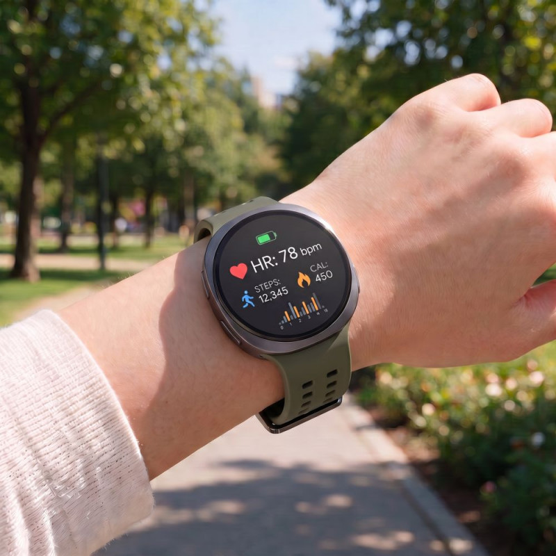 Tech-Protect Λουράκι σιλικόνης Air για Samsung Galaxy Watch 8 / 9 / Classic 40 / 44 / 46 mm, λαδί