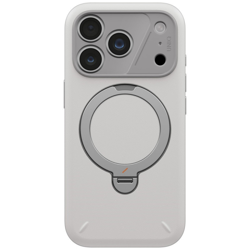 Θήκη UNIQ Elix για Apple iPhone 18 Pro / 17 Pro, με περιστρεφόμενο kickstand 360°, ανοιχτό γκρι