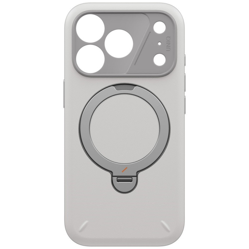 Θήκη UNIQ Elix για Apple iPhone 18 Pro / 17 Pro, με περιστρεφόμενο kickstand 360°, ανοιχτό γκρι