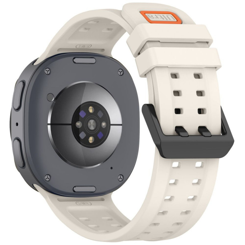 Tech-Protect Λουράκι ρολογιού από σιλικόνη Air για Samsung Galaxy Watch 8 / 9 / Classic 40 / 44 / 46 mm, Starlight