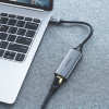 Προσαρμογέας δικτύου Ugreen CM199 USB-C σε RJ45 Gigabit Ethernet, 1000 Mbps, γκρι