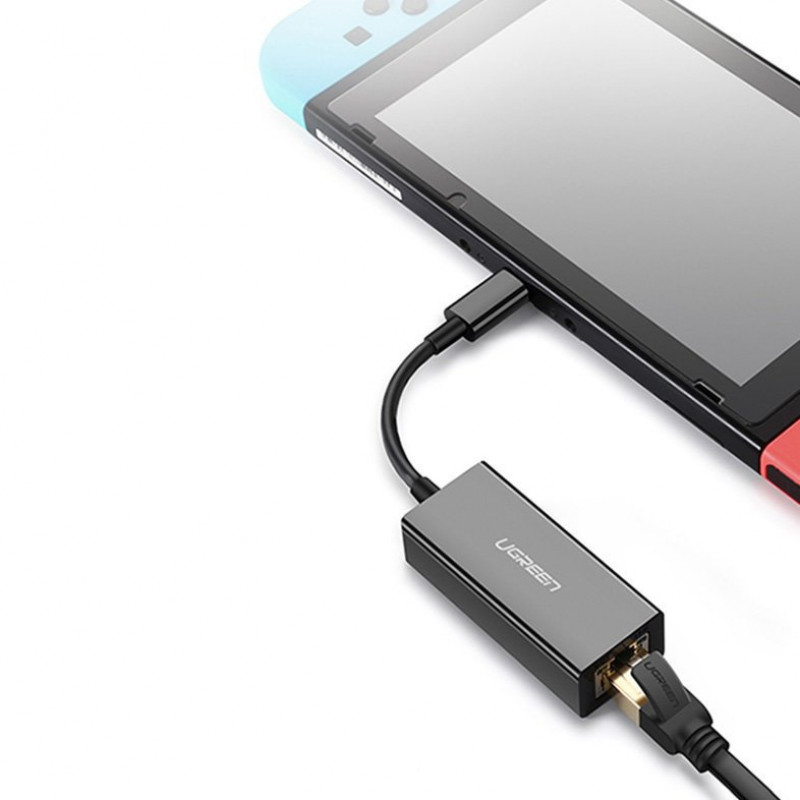 Προσαρμογέας δικτύου Ugreen CM199 USB-C σε RJ45 Gigabit Ethernet, 1000 Mbps, γκρι
