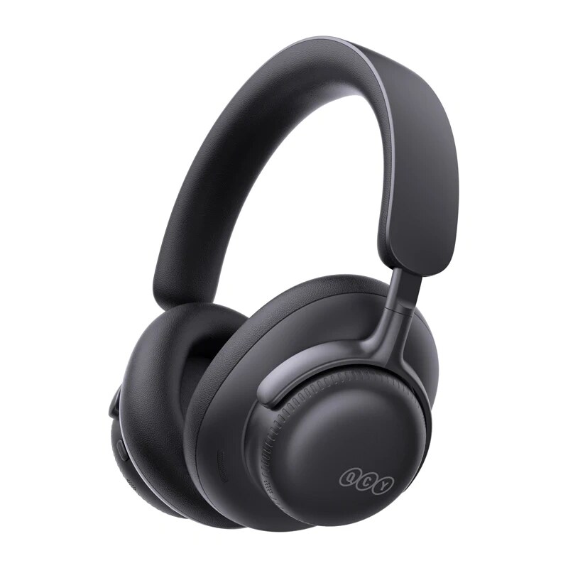 QCY H6 Ultra ασύρματα ακουστικά over-ear, προσαρμοστικό ANC, Bluetooth 6.0, μαύρα