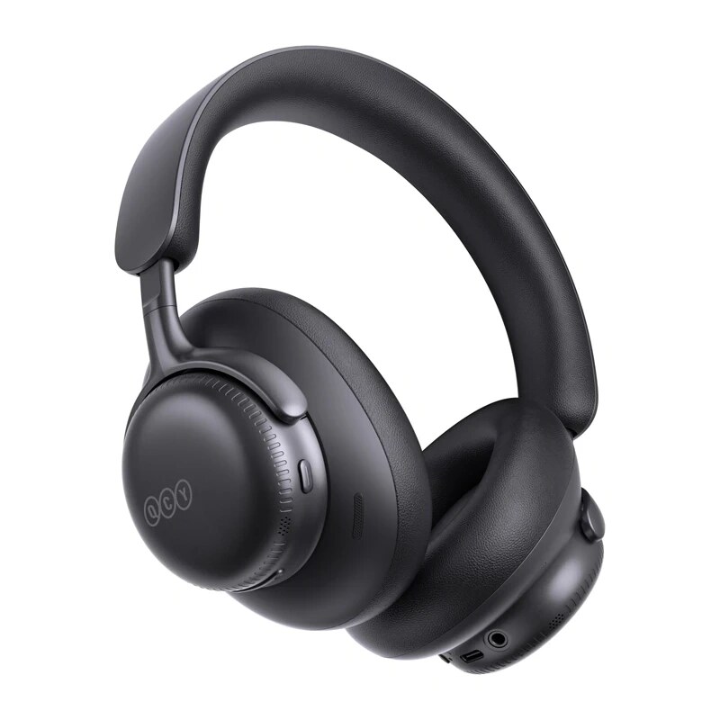 QCY H6 Ultra ασύρματα ακουστικά over-ear, προσαρμοστικό ANC, Bluetooth 6.0, μαύρα