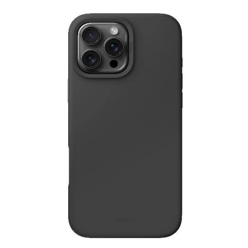 Θήκη UNIQ Lino Hue για Apple iPhone 16 Pro, φόρτιση Magclick, ανθρακί γκρι