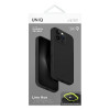 Θήκη UNIQ Lino Hue για Apple iPhone 16 Pro, φόρτιση Magclick, ανθρακί γκρι