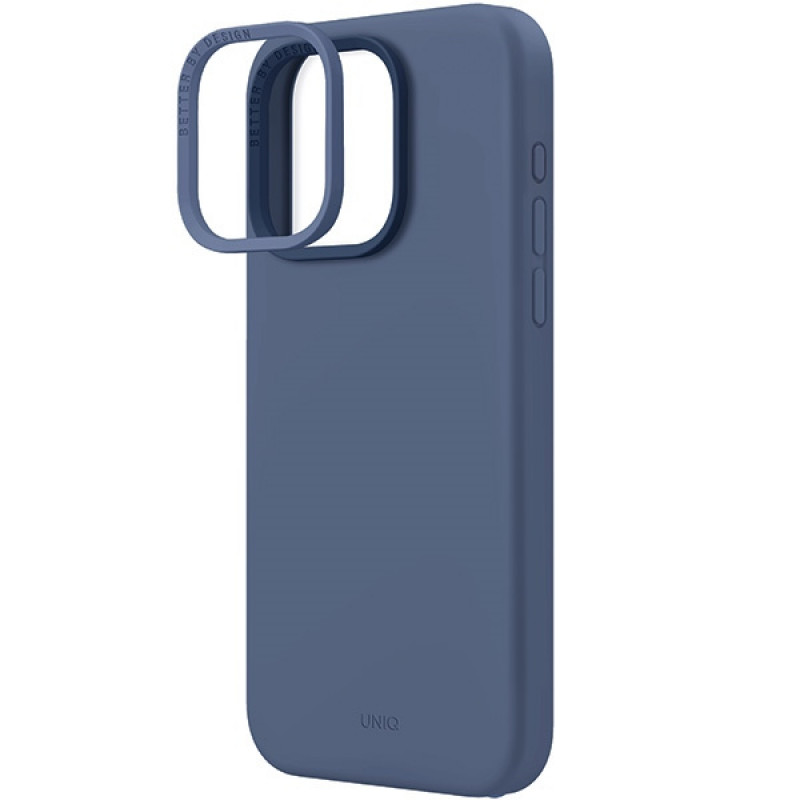 Θήκη UNIQ Lino Hue για Apple iPhone 15 Pro Max, MagClick Charging, μπλε navy