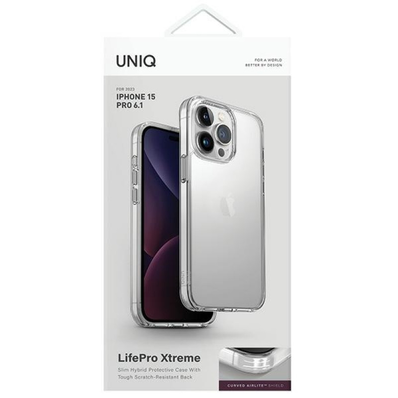 Θήκη UNIQ LifePro Xtreme για Apple iPhone 15 Pro, crystal clear, διαφανής