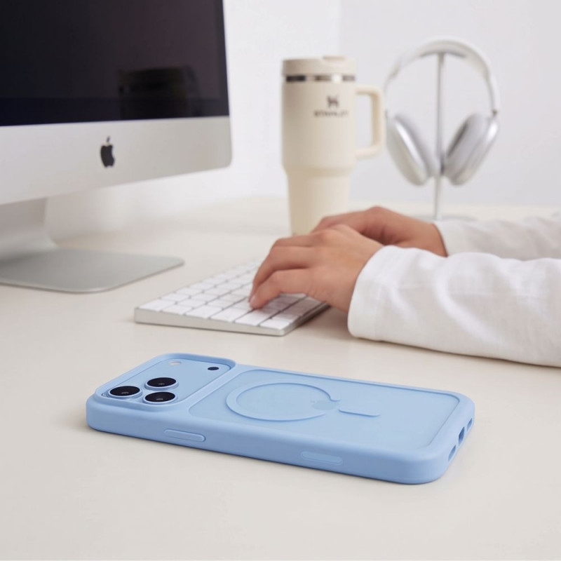 Θήκη Tech-Protect Magmat MagSafe CC για Apple iPhone 17 Pro / 18 Pro, ματ ανοιχτό μπλε