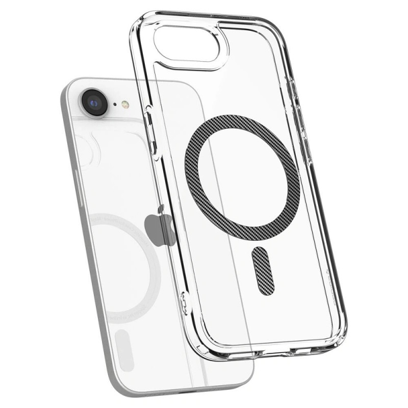 Θήκη Spigen Ultra Hybrid Mag MagSafe για Apple iPhone 17e / 16e, Carbon Fiber