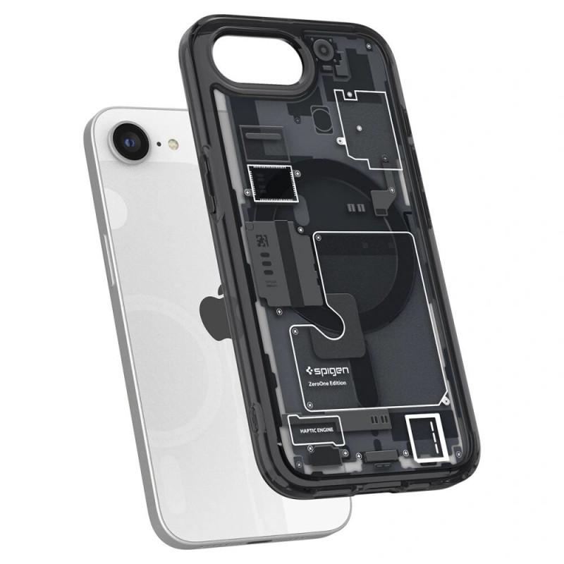 Θήκη Spigen Ultra Hybrid Mag MagSafe για Apple iPhone 17e / 16e, Zero One Black