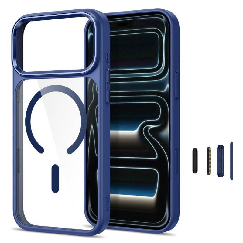 Θήκη Tech-Protect Magmat MagSafe CC για Apple iPhone 17 Pro / 18 Pro, Deep Blue / clear