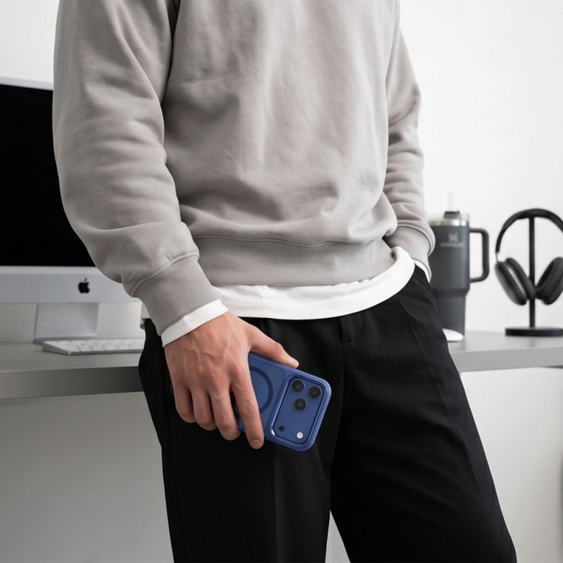 Θήκη Tech-Protect Magmat MagSafe CC για Apple iPhone 17 Pro / 18 Pro, Deep Blue / clear