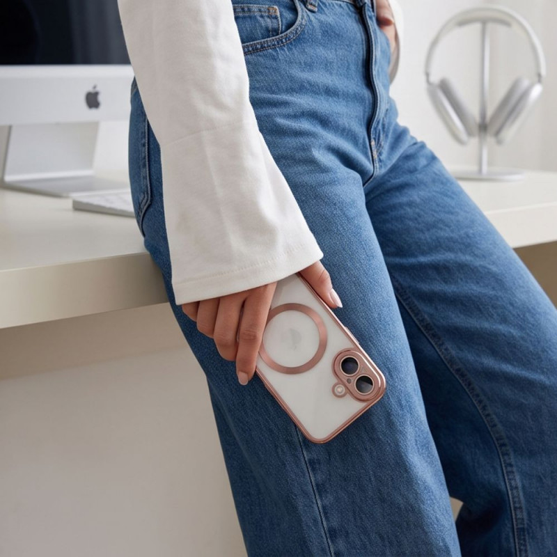 Θήκη Tech-Protect MagFlex MagSafe για Apple iPhone 17, Shiny Rose Gold