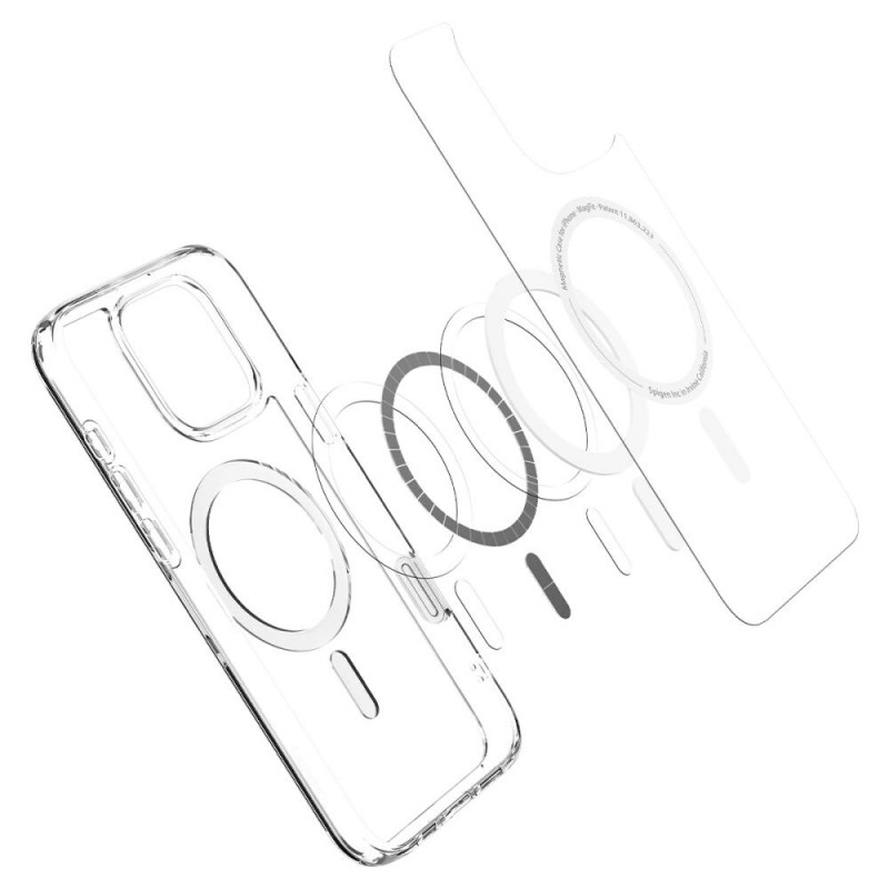 Θήκη Spigen Ultra Hybrid T Mag MagSafe για Apple iPhone 16 Pro, Λευκή